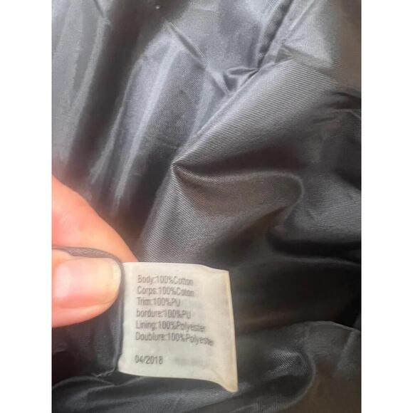 Victorias Secret Black Tote Love Victoria Chain Handle Gold Studs - Picture 5 of 11